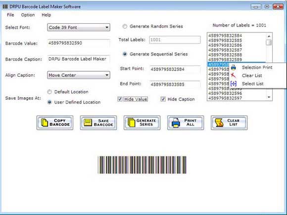 Barcode Label Printing Software