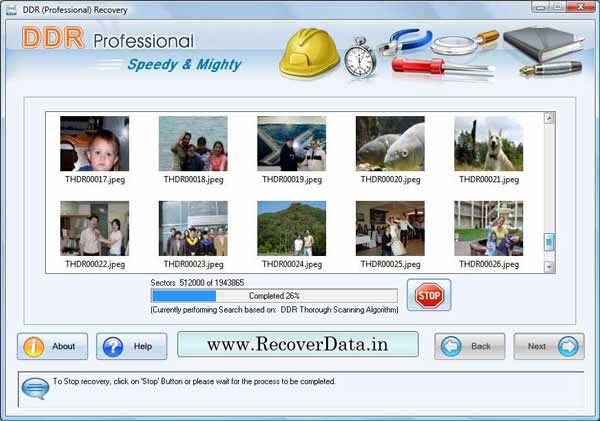 Screenshot of Recover Data Utilities
