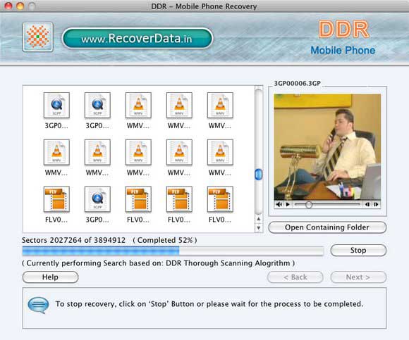 Screenshot of Phone Mac File Recover