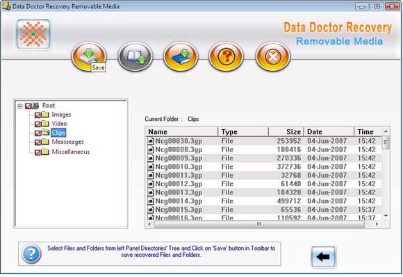 Removable Drive Restoration Tool screen shot