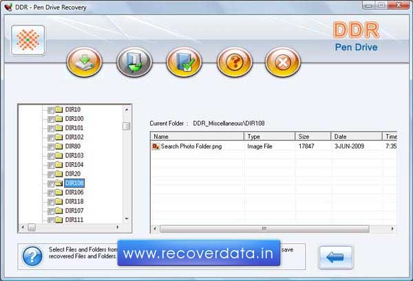 Screenshot of Memory Stick Data Recovery Utilities