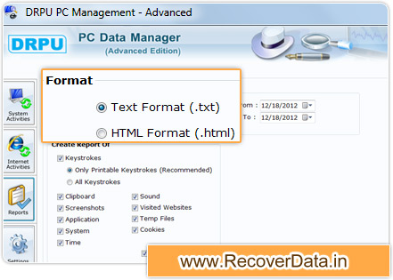 Advanced Keylogger Screenshot