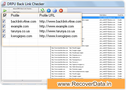 BackLink checker utility Screenshot