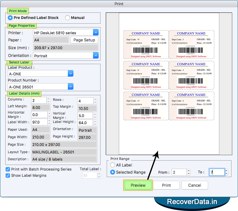 Print Settings