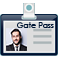 Visitors Gate Pass ID Cards Designer