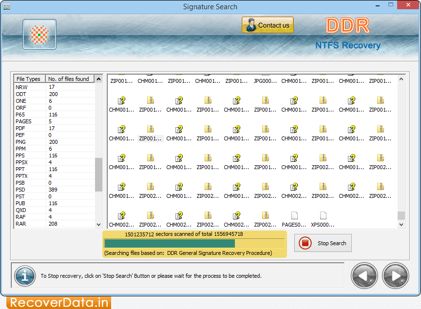 NTFS Recovery Software Screenshots 