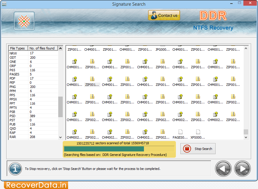 Восстановление данных NTFS Скриншоты 