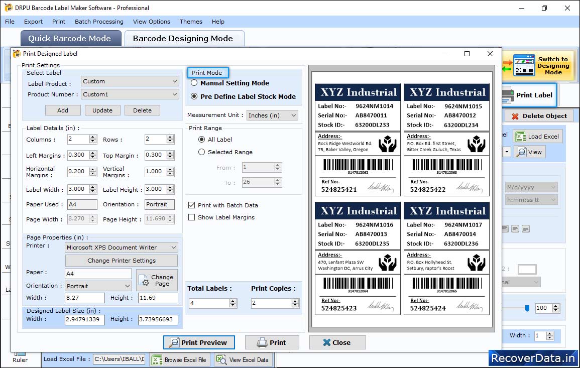 In Print Settings In Print Settings