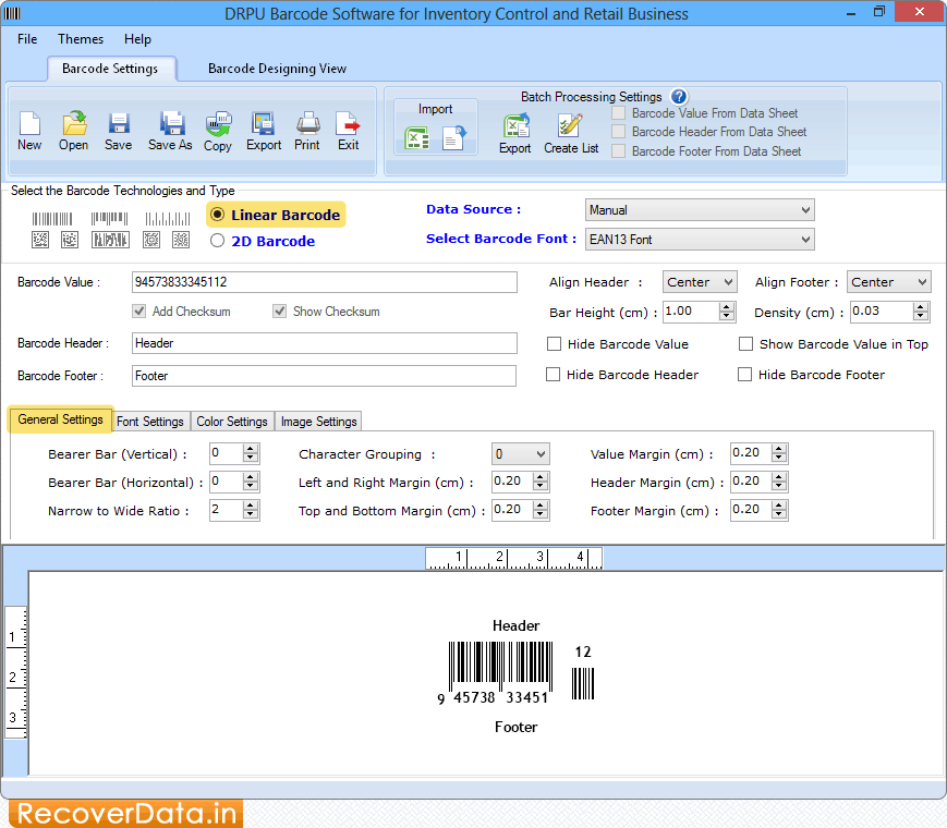 Barcode Label Maker for Inventory Control Software screenshots shows how to make barcode labels