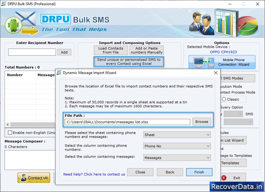 Ssend personalized SMS send personalized SMS