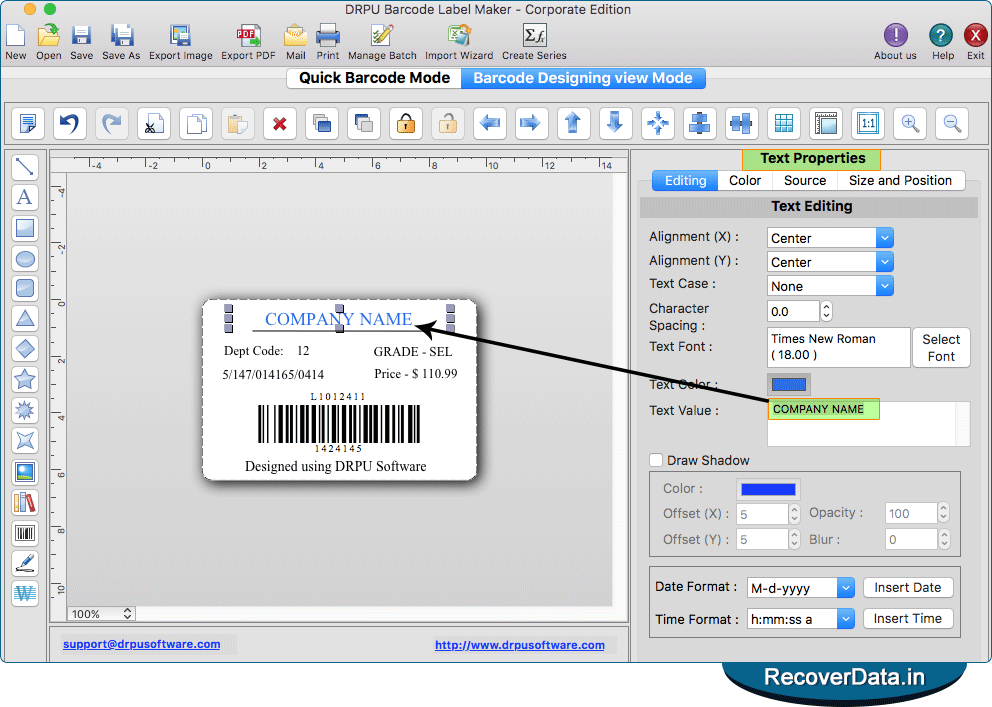How To Add Edit Barcodes In Your Label Design