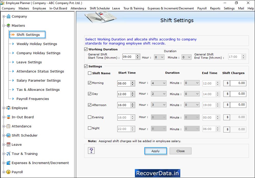 SClick on 'Shift Scheduler' Click on 'Shift Scheduler'
