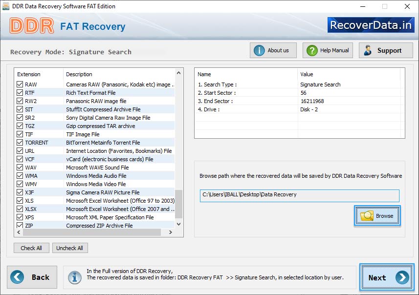 recovered data recovered data