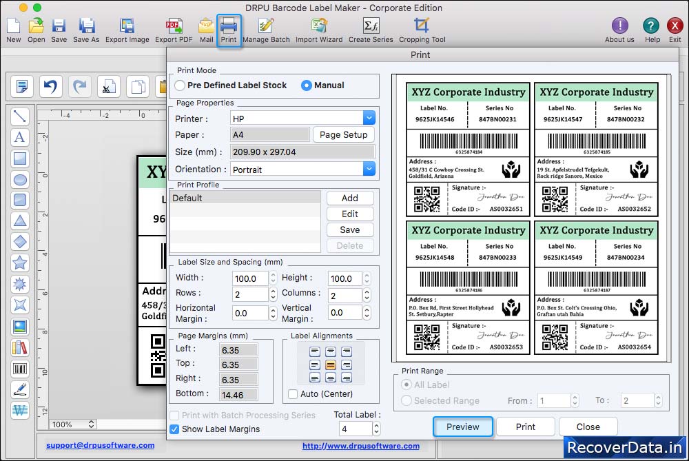 In Print Settings In Print Settings