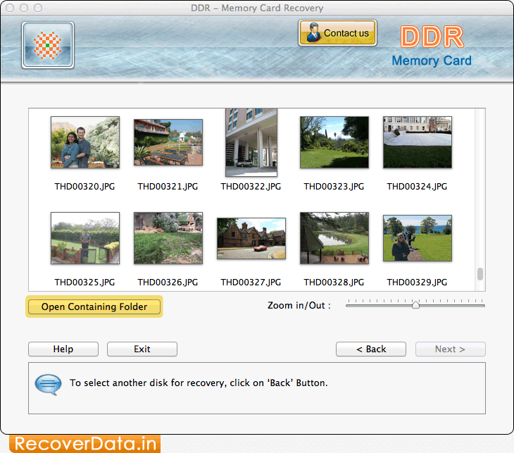 Mac Memory Card Recovery Screenshots