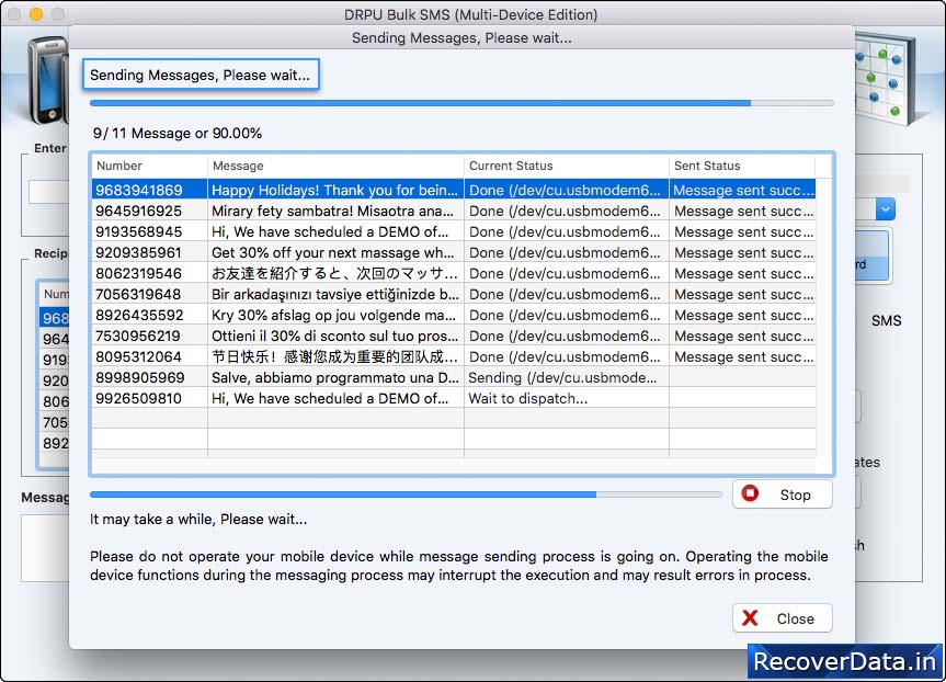 To load contact numbers To load contact numbers