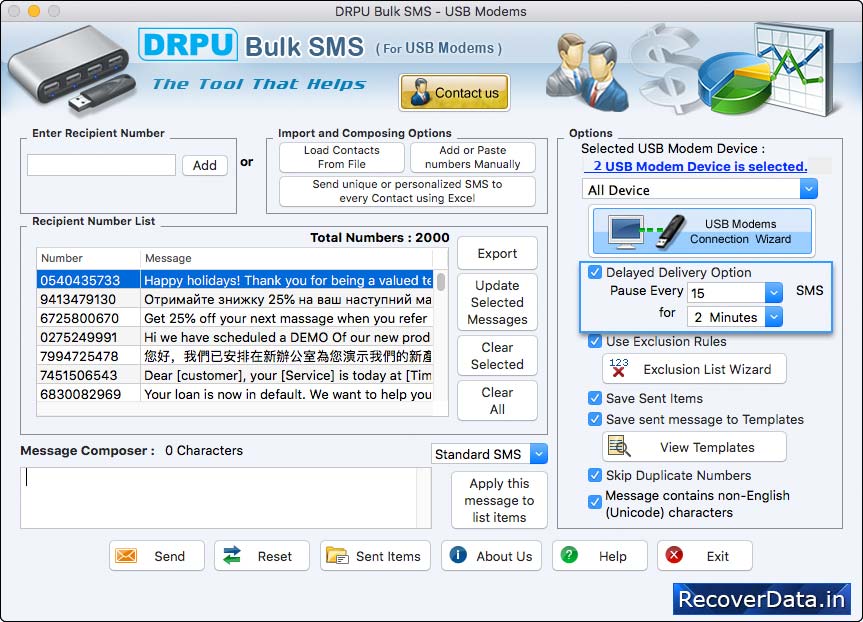 Add or Paste numbers Manually Add or Paste numbers Manually