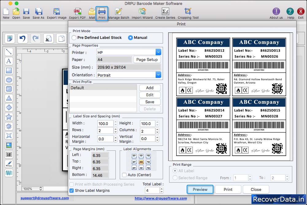 In Print Settings In Print Settings