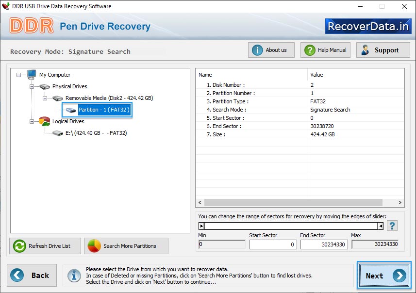 Logical Drive from left panel Logical Drive from left panel