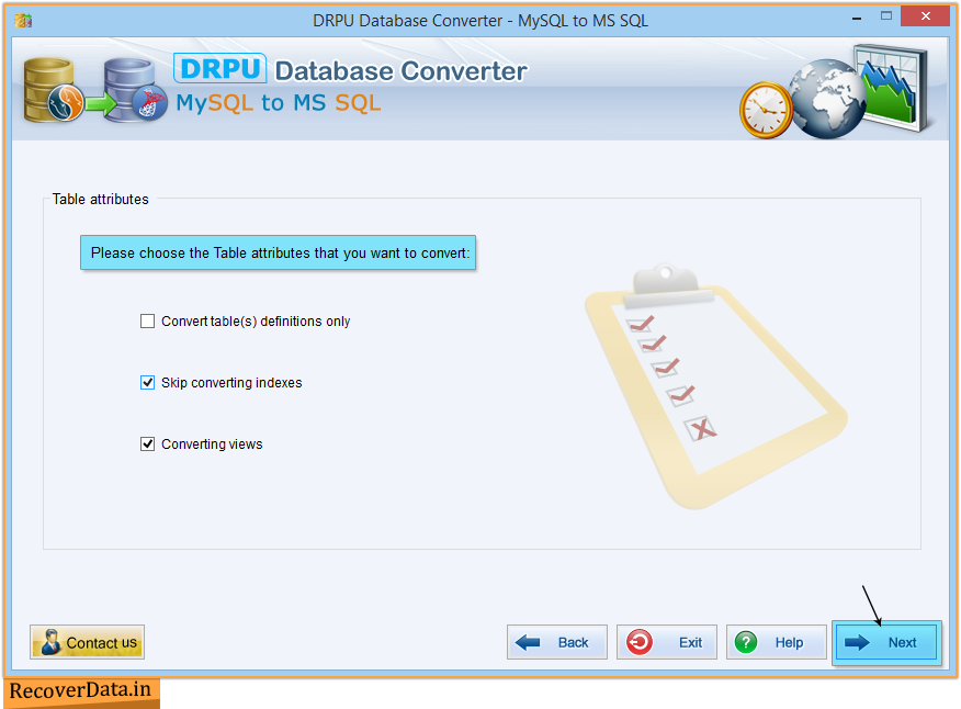 MYSQL to MSSQL Database Converter