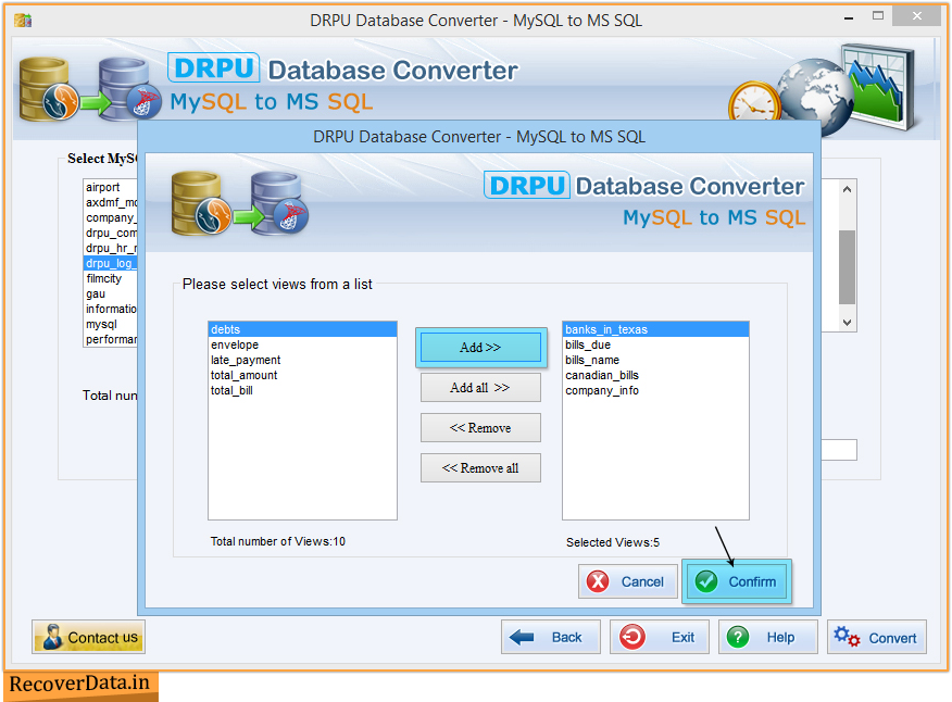 MYSQL to MSSQL Database Converter