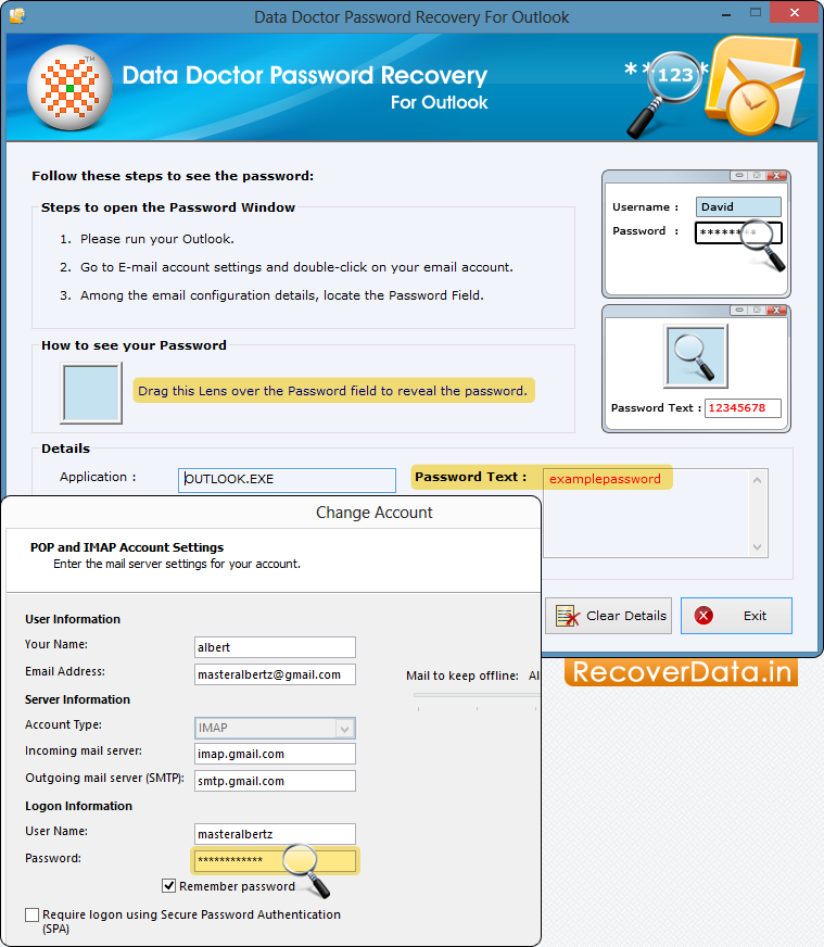 Password Recovery Software for Outlook