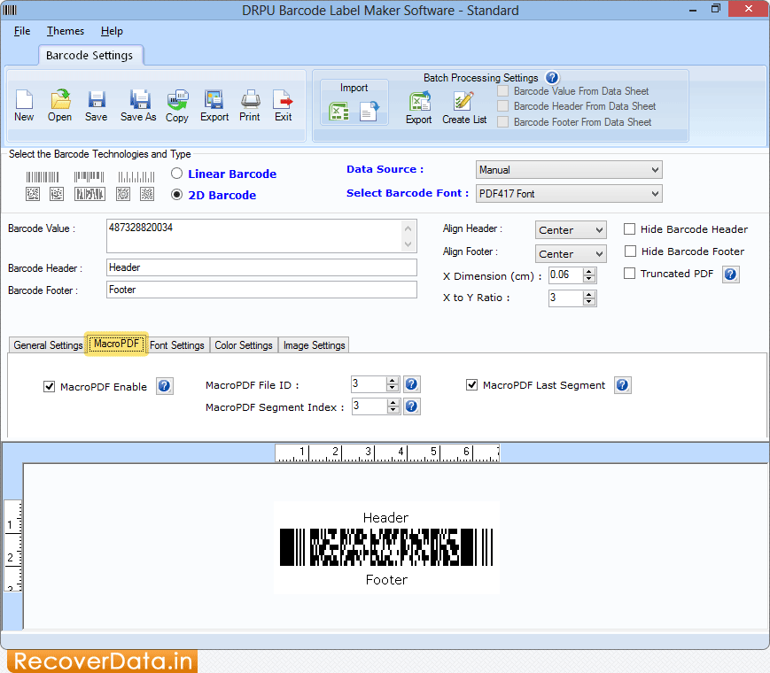 Barcode Label Maker Screenshots