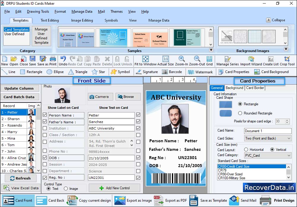 ID cards Property ID cards Property