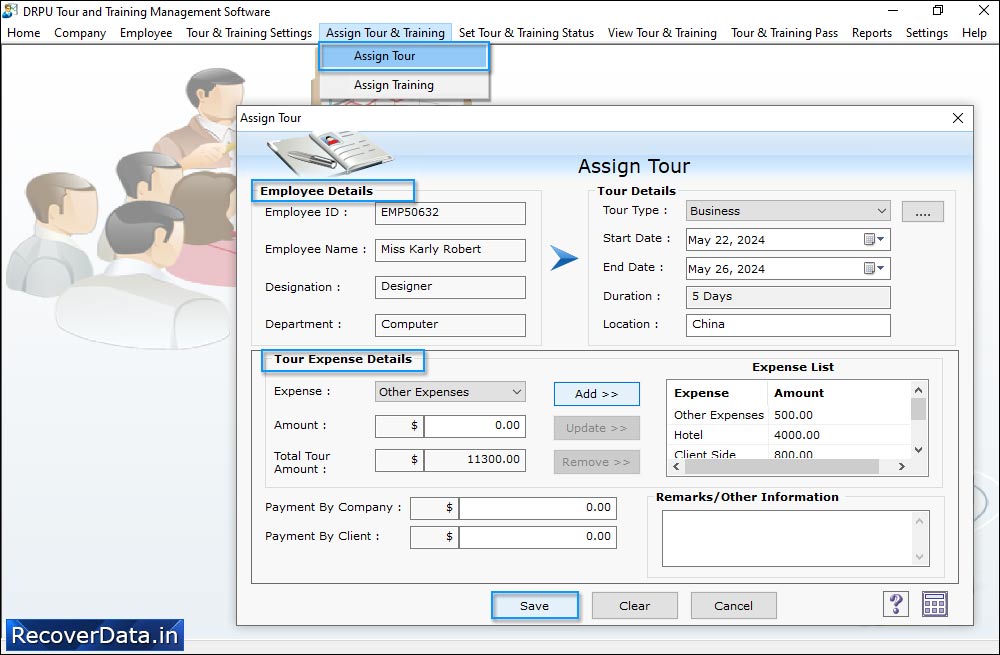 Tour and Training Management Software