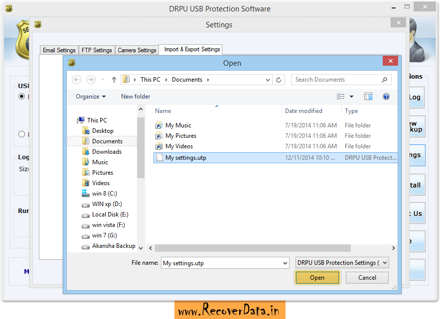 Browse File Location USB Activity Monitoring Software Screenshots Screenshots